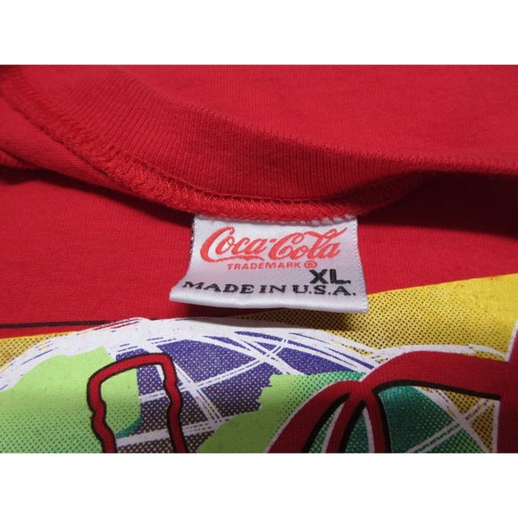 Vintage 90s World of Coca-Cola Atlanta soda collectible t-shirt XL - Picture 7 of 12